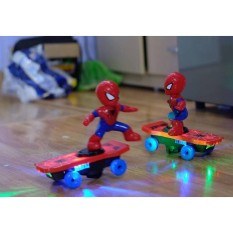 (ẢNH THẬT+GIẢM CỰC SỐC) Bộ trò chơi siêu nhận người nhện dùng pin biết trượt ván, phát sáng, có nhạc, kích thích khả năng âm nhạc cho bé, thiết kế cực kì chắc chắn, chịu được va đập mạnh, Do choi nguoi nhen luot van cao cap