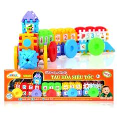 Đồ Chơi Lắp Ghép Hình Vuông Diệu Kì Tàu Hỏa Siêu Tốc Antona 127 Chi tiết Cho Bé Phát Triển Trí Thông Minh