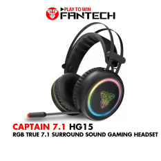 Tai Nghe Gaming Chụp Tai Có Dây Fantech HG15 CAPTAIN Chất Lượng Âm Thanh 7.1 LED RGB 16,8 Triệu Màu Mic Chống Ồn Jack USB 2.0 Có Phần Mềm Tùy Chỉnh Riêng – Hãng phân phối Chính Thức