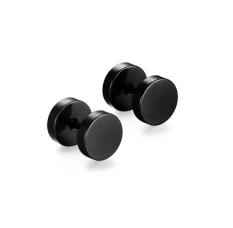 Bông Tai Titan Nút Tròn Đen Cao Cấp 8mm (1 chiếc)