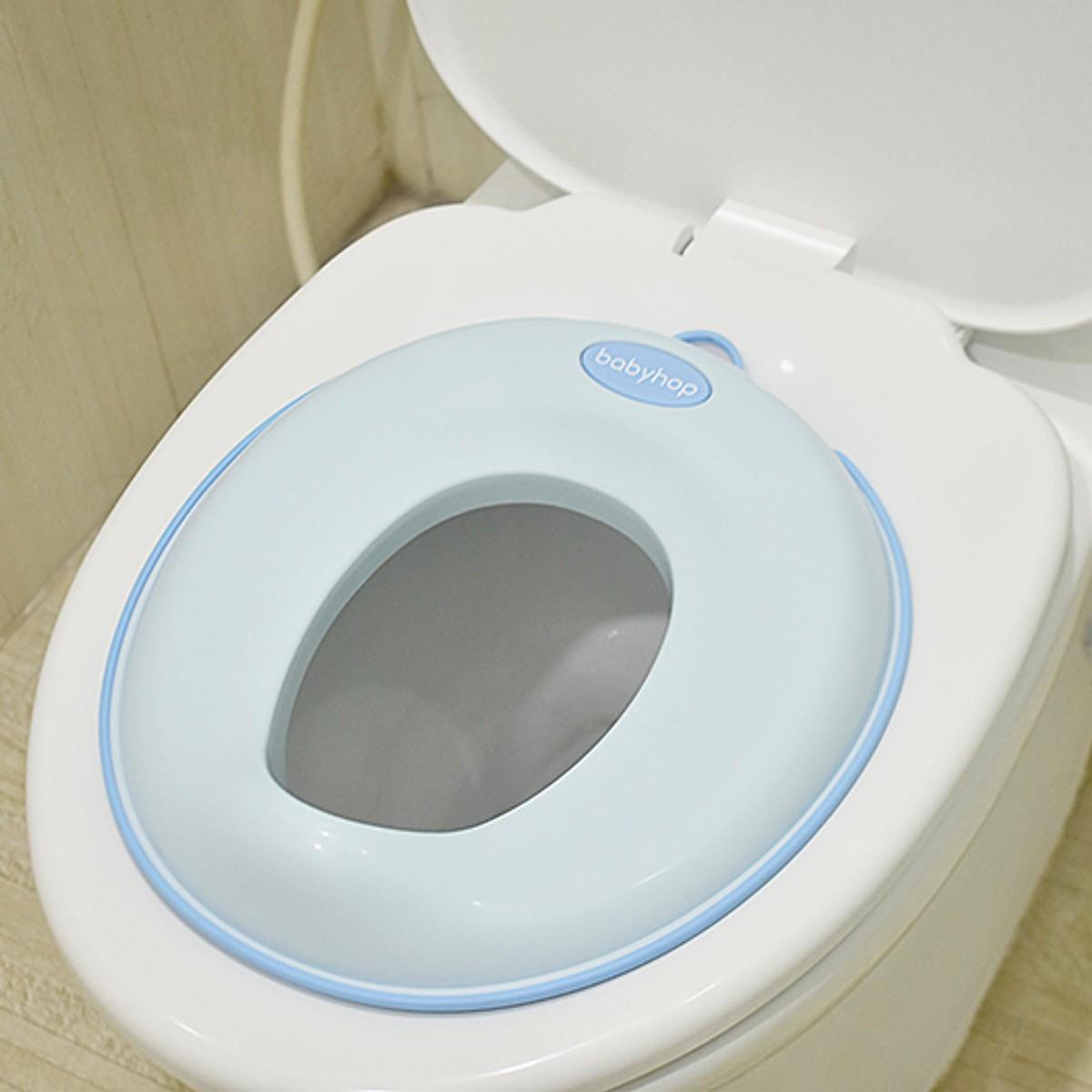 Nắp ngồi vệ sinh thu nhỏ bồn cầu giữ nhiệt, an toàn cho bé tập đi vệ sinh độc lập