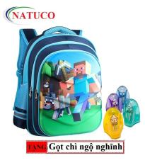 Ba lô Minecraft cho học sinh cấp 1, cấp 2 + Tặng 01 gọt chì ngộ nghĩnh