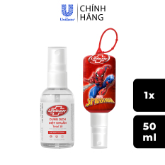 Dung dịch diệt khuẩn tay Lifebuoy Bảo vệ vượt trội 50ml + Vỏ bọc phiên bản SpiderMan (Mẫu giao ngẫu nhiên)