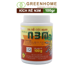 Chế phẩm kích rễ N3M, hũ 100gr, siêu ra rễ, giâm, chiết cành, ngâm hạt giống |Greenhome