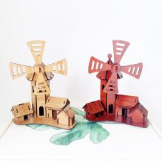 Đồ chơi lắp ráp gỗ 3D Mô hình Cối Xay gió Childishness Windmill Cottage R-9095.