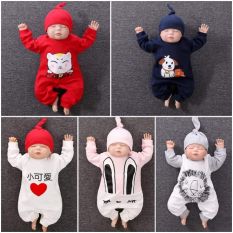 bộ body dài tay có mũ đi kèm cho bé