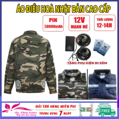 áo điều hoà nhật bản, áo chống nắng có quạt, áo quạt điều hòa, áo có quạt làm mát, áo quạt gió, Áo điều hòa quạt gió cao cấp pin 50000mAh siêu mạnh siêu bền, chống nóng chống tia tử ngoại (BH 12 tháng)