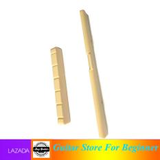 Bộ Ngựa và lược đàn guitar Classic màu trắng đục chất liệu Nhựa cứng – Duy Guitar
