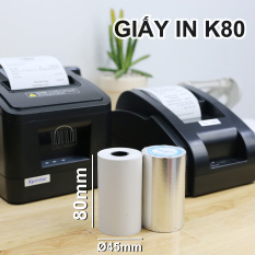 [HCM]Giấy in Hóa Đơn in Bill K80 K80x45 – Giấy in nhiệt khổ 80mm – dùng cho máy POS bán hàng