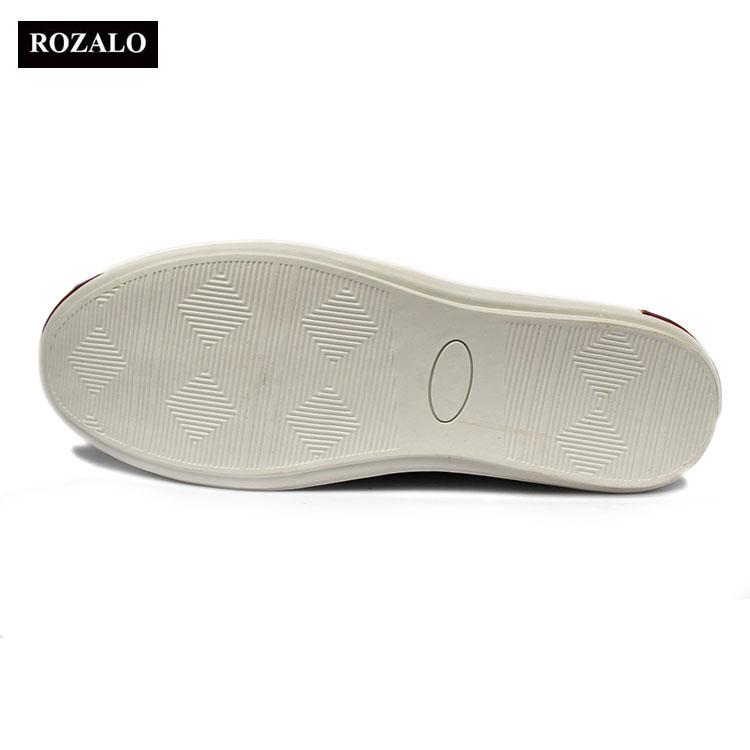 Giày lười vải khâu siêu bền thời trang nam Rozalo R4318