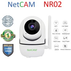 Camera IP Wifi NetCAM NR02 Full HD 1080P, có chức năng Đàm Thoại, có Khe cắm Thẻ nhớ hỗ trợ lưu trữ tối đa 128GB – Hãng Phân Phối Chính Thức