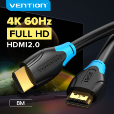 Vention dây cáp HDMI 2.0 4K High Speed HDMI Male to Male 2.0 Cable Monitor Video Cable with 3D 4K 60Hz cáp HDMI kết nối tivi 1M 2M 3M 5M 10M for HDTV LCD Projector Laptop PS3 PS4 Switch HD HDMI 2.0 Cable