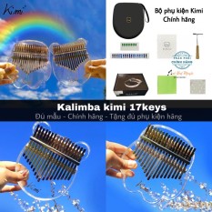 Đàn Kalimba 17 phím Kimi trong suốt- tặng đầy đủ phụ kiện như ảnh