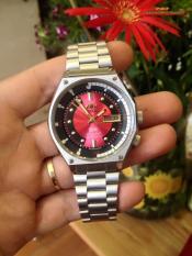ĐỒNG HỒ SK ORIENT MẶT LỬA JAPAN DÂY MẮT NA THÉP ĐẶC CHỐNG NƯỚC CHỐNG XƯỚC AUTOMATIC + BẬT ZIPO USA