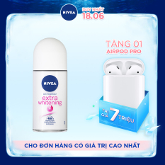 Lăn Ngăn Mùi Trắng Mịn Mờ Vết Thâm Nivea Extra Whitening Roll-on 50ml – 83747