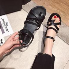 Dép Sandal Nữ Đế Bằng Tết Sam Quai Chéo Xinh Xắn H.A FASSHION