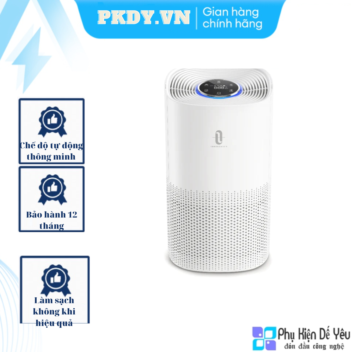 Máy Lọc Không Khí HEPA TaoTronics AP005 – Cho Gia Đình Với Chế Độ Tự Động, Hẹn Giờ ( PHÂN PHỐI CHÍNH HÃNG, BẢO HÀNH 12 THÁNG )