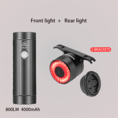 ROCKBROS Đèn LED gắn đằng trước xe đạp có cổng sạc USB ánh sáng phát ra 400LM dung lượng pin 2000mAh có khả năng chống nước, phụ kiện xe đạp – INTL