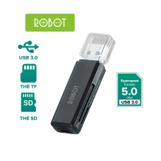 Thiết Bị Đọc Thẻ Nhớ MicroSD/TF Card ROBOT CR102 Chuẩn USB 3.0 Tốc độ truyền tải nhanh 5Gbs l HÀNG CHÍNH HÃNG