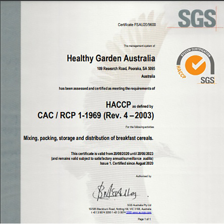 Yến Mạch Úc Tươi Nguyên Chất Healthy Garden nhập khẩu chính hãng từ Úc túi 900 gr, Yến mạch cán...