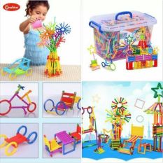 Bộ đồ chơi xếp hình que thông minh 450 chi tiết