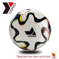 Quả bóng đá YONO số 5 – Banh Đá Da Cao Cấp Size 5 (Qua Bong da – Trai banh Tiêu chuẩn thi đấu, Tặng kèm kim bơm và túi lưới)