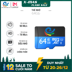 Thẻ nhớ lưu trữ 64G Micro SD chuyên dành cho camera wifi, Class 10 Type U1, bảo hành 5 năm, 64G