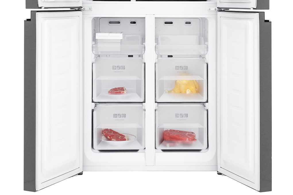 Tủ lạnh Sharp Inverter 401 lít SJ-FXP480VG-BK - Làm lạnh đa chiều - Ngăn rau củ giữ ẩm Humidity Control...