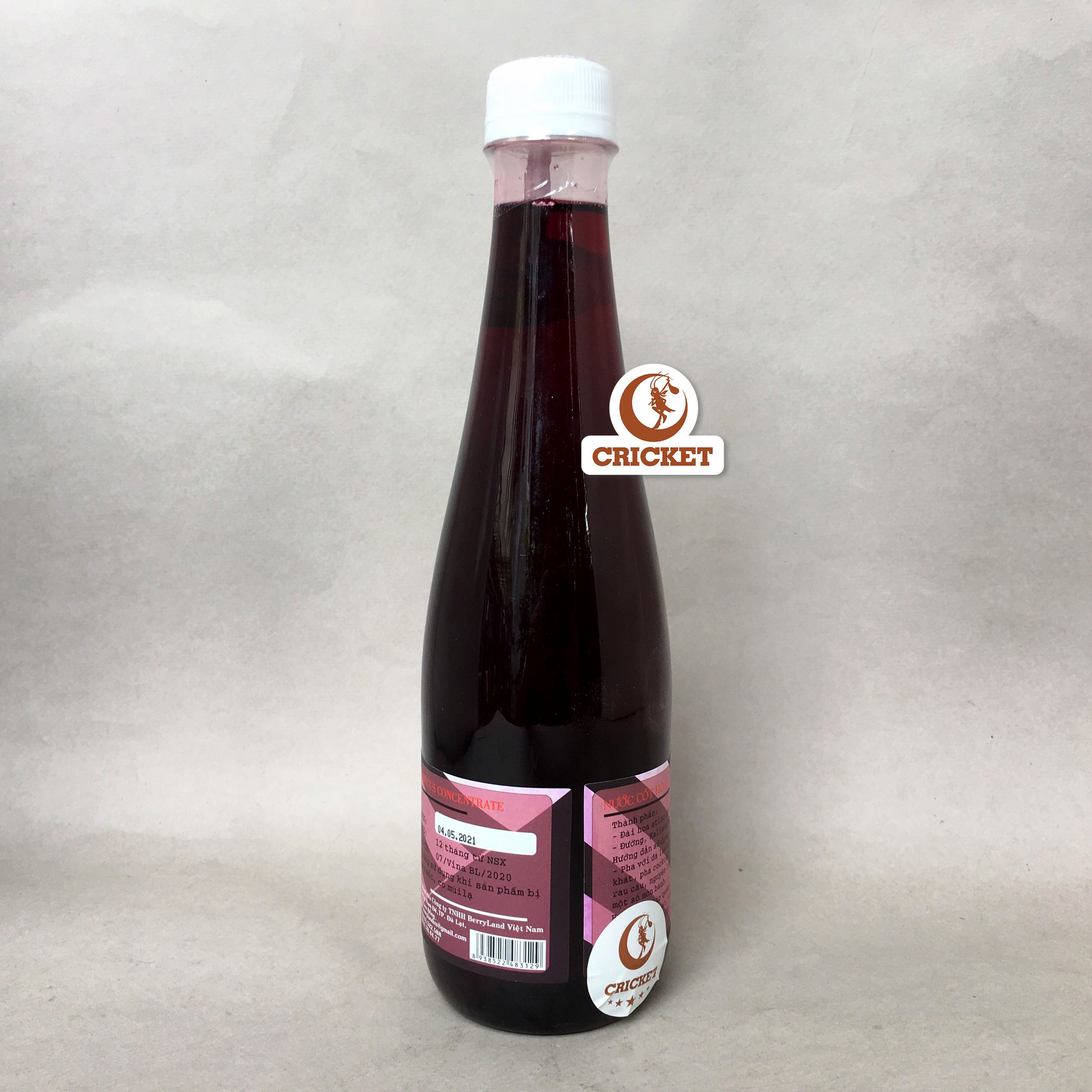 Nước cốt hoa Atiso đỏ BerryLand - Đặc sản Đà Lạt - Nước giải khát vị chua ngọt, 100% từ...