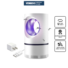 [Tặng củ sạc] Đèn bắt muỗi thông minh led 360 độ hình Trụ – Venado Không dùng hóa chất, không gây hại sức khỏe, an toàn cho mẹ và bé