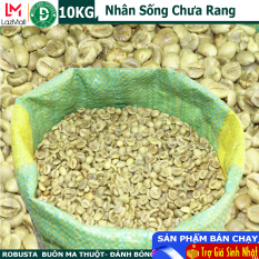 10KG cafe nhân sống chưa rang Robusta Buôn Ma Thuột – sàng lọc kỹ, đánh bóng vỏ lụa, trên sàn 18 chuẩn xuất khẩu – sản phẩm của DUC ANH COFEE – cà phê nhân sống