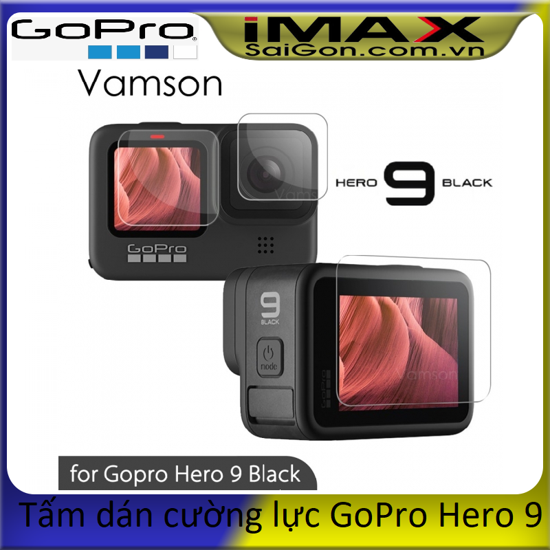 [HCM]Tấm dán cường lực GoPro Hero 9 Black Dán màn hình + ống kính