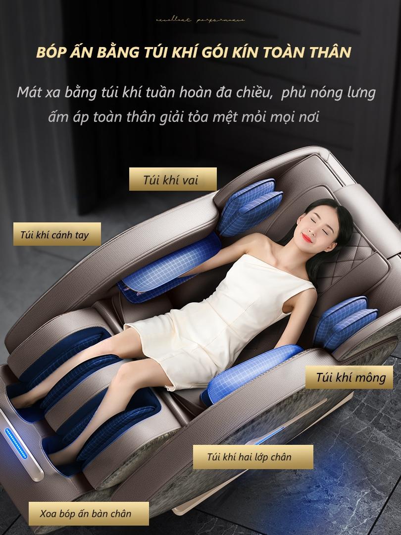 [HCM][Trả góp 0%] ghế massage máy massage toàn thân ghế mát xa tự động gia dụng máy mát xa đa...