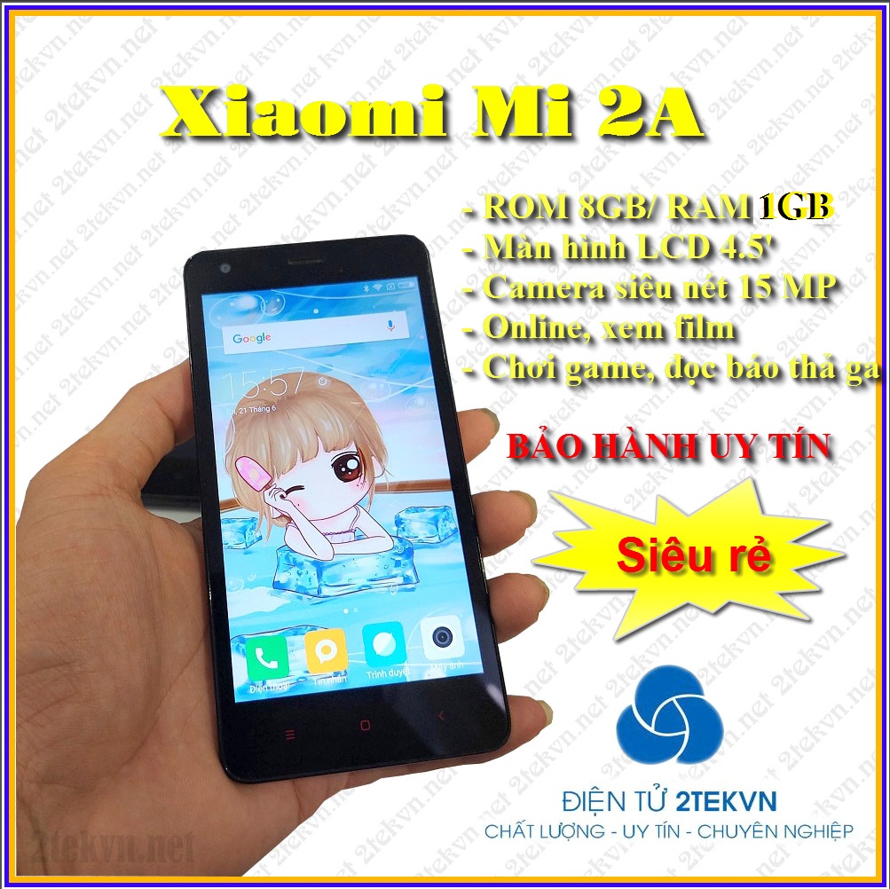 Điện thoại cảm ứng 2 sim giá rẻ Xiaomi 2A