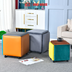 Bộ ghế sofa đơn RIBO HOUSE khung kim loại sơn tĩnh điện,ghế khối rubik trang trí phòng khách quán cà phê sân vườn đa năng RIBO172