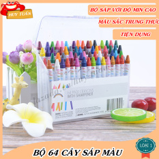 Hộp 64 Cây Sáp Màu, Bút Màu Mẫu Mới Huy Tuấn