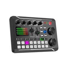 Card âm thanh 16 Hiệu ứng âm thanh Bộ trộn giảm tiếng ồn Tai nghe Mic Điều khiển bằng giọng nói cho điện thoại PC Máy tính DJ Music Studio Party