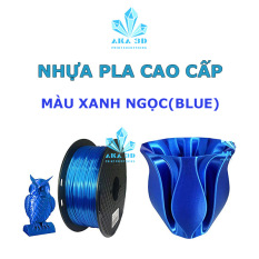 Nhựa PLA in 3D, mực in 3D xanh ngọc shappire blue.