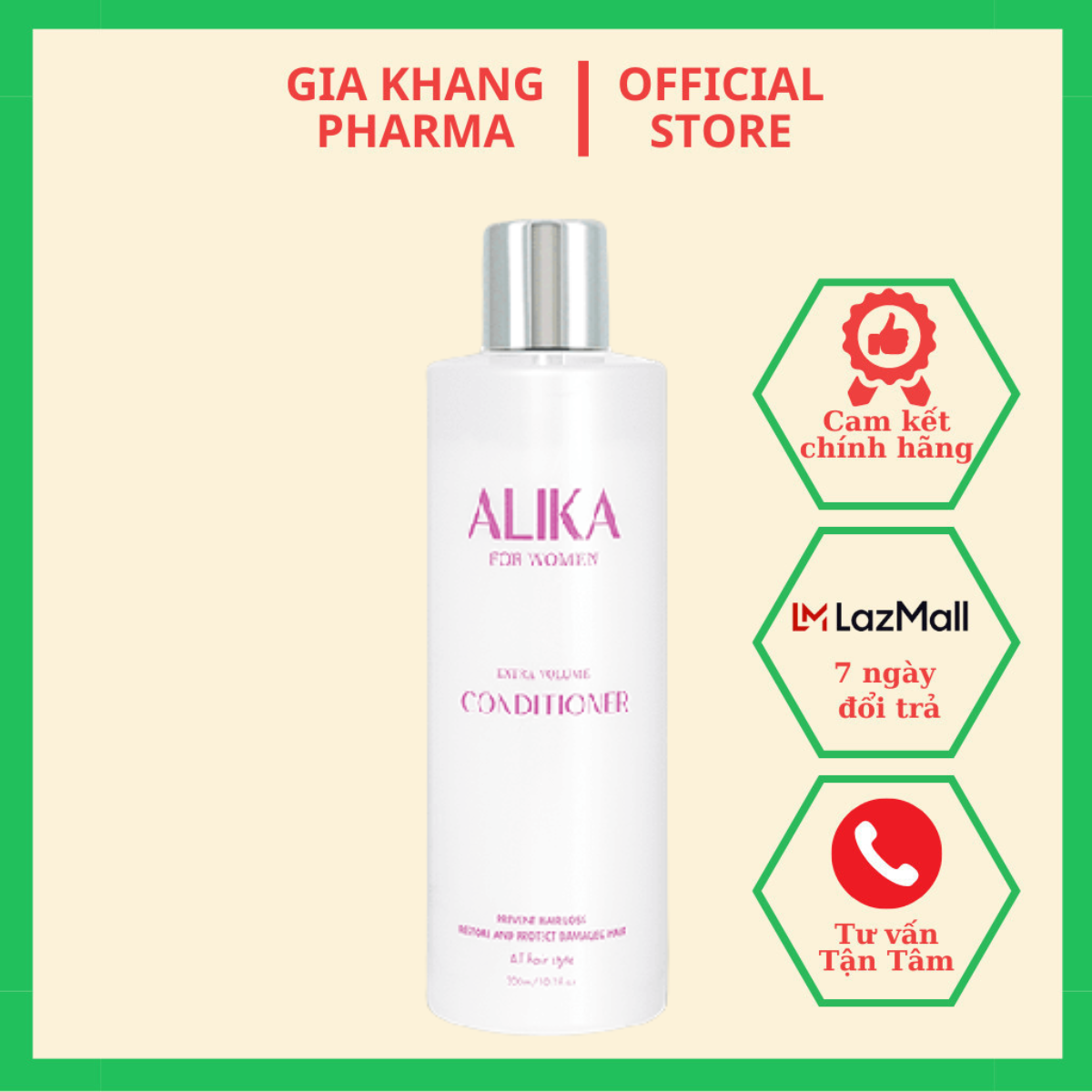 Dầu Xả Alika for Women dưỡng ẩm, bảo vệ tóc khỏi tia UVA và UVB