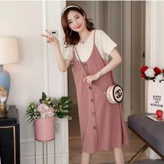 Yếm bầu kèm áo ( tặng kèm 2 đôi vớ sơ sinh) -DN24