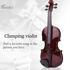 Mingrui Black 39CM ABS Kids Violin Studnets Acoustic Violin Children’S Violin