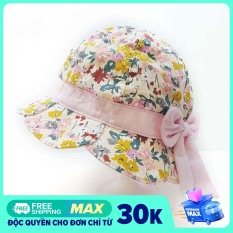 Nón Vành Bé Gái Hoa Nhí Cao Cấp Duy Ngọc Size 48 Dành Cho Bé Từ 1 Đến 2 Tuổi (3140)