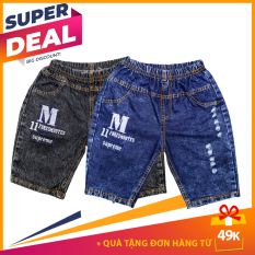 Combo 2 Quần Lửng Jean Bé Trai Cao Cấp, Giao Mẫu Ngẫu Nhiên, Size Từ 8 Đến 37Kg, Thiết Kế Đơn Giản Năng Động