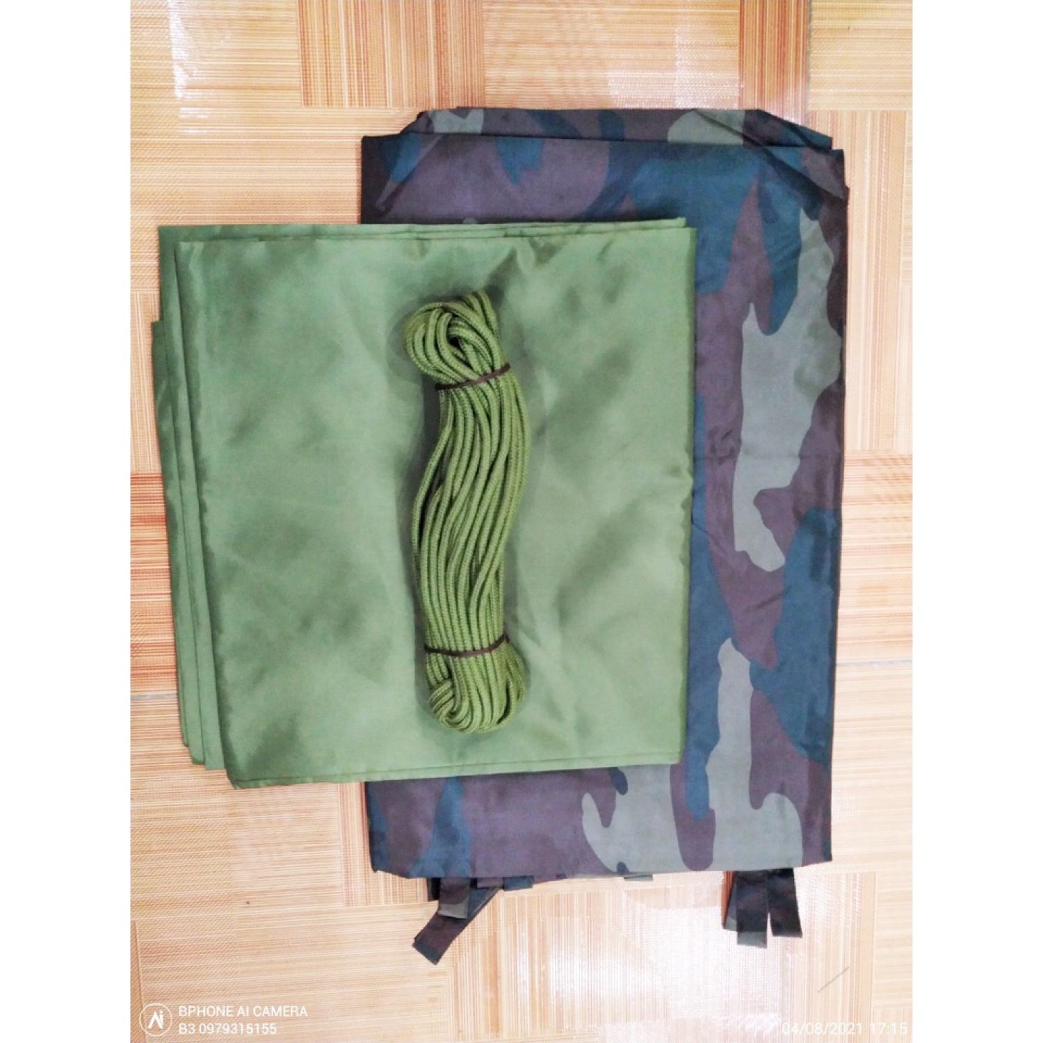 Tấm tăng che võng, dựng lều - võng - dây (1.8m*3.2m)