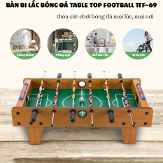 (CỠ ĐẠI) Đồ Chơi Bàn Bóng Đá Bi Lắc Trẻ Em Chính Hãng – Bàn Bóng Đá Table Top Foosball (Gỗ) – 6 Hàng Cầu Thủ Loại Cao Cấp