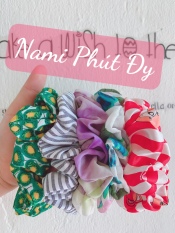 Cột tóc vải Scrunchies nhiều màu