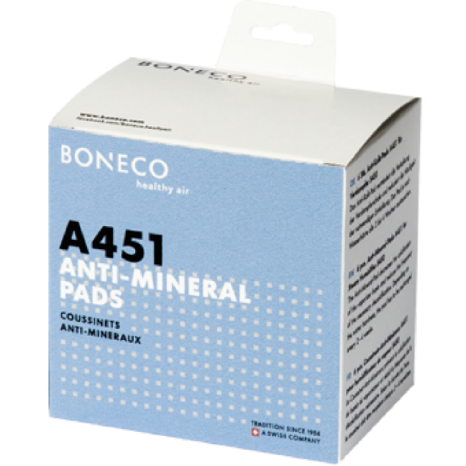 Miếng chống khoáng BONECO A451 giảm vôi hoá trong bình bay hơi, giảm tần xuất hiện tượng canxi hoá cho máy phun sương tạo độ ẩm S450 -Healthy Air