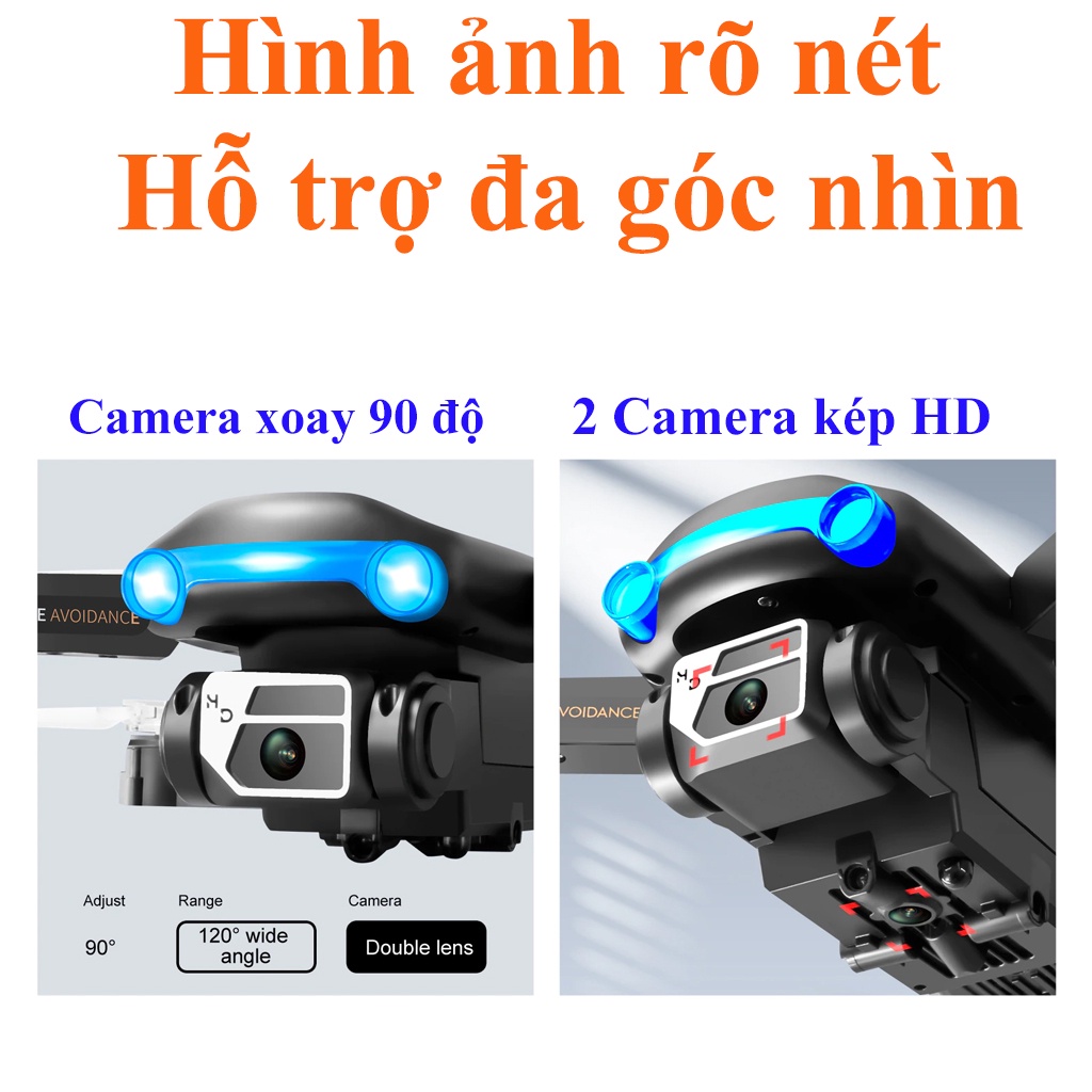 Flycam giá rẻ S98 Pro - Máy bay điều khiển từ xa 4 cánh - Drone camera 4k - Phờ...