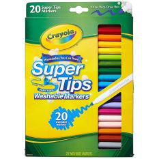 BÚT LÔNG TÔ MÀU NÉT MẢNH & DÀY CRAYOLA 20 CÂY (CÓ THỂ RỬA ĐƯỢC)