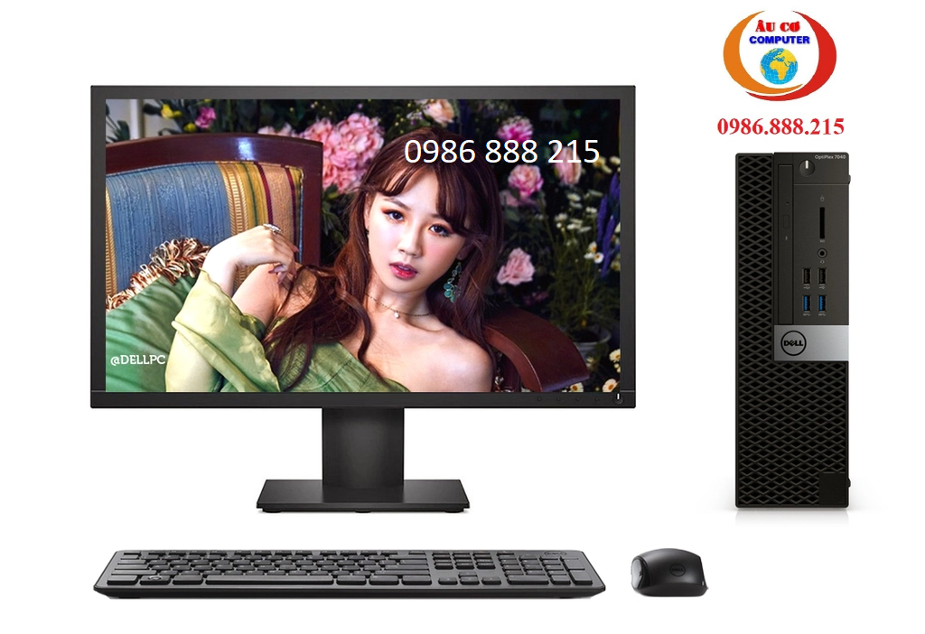 Bộ Máy Tính Đồng Bộ Dell – MH K-Vision 24 inch – Dell Optiplex 7040, CPU Core i7 6700/16Gb/SSD 240G , K- ViSION 24 IPS – BH 12T 🎁Âu Cơ Store🎁 Case PC – Đồng Bộ Dell